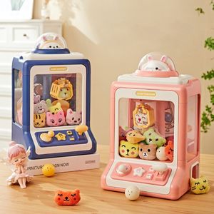 Outils Atelier Dessin Animé Automatique Poupée Machine Enfants Monnayeur Jouer Jeu Griffe Catch Jouet Grue Machines Musique Poupée pour Cadeau D'anniversaire Jouet 230616