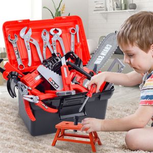 Outils Atelier pour enfants Toolbox Ingénieur Simulation Réparation Fierter Toy Toy Electric Drill Tounviver Tool Kit Play Box Set For Kids 221014