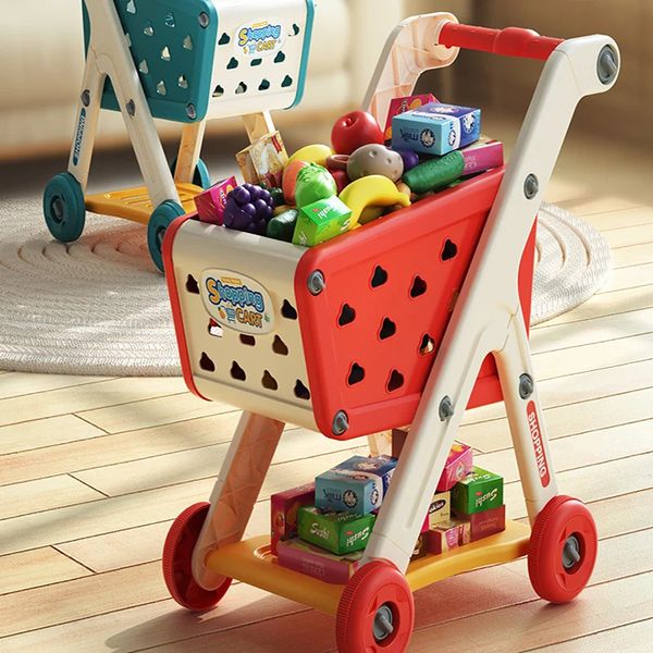 Herramientas taller de taller juguetes para niños grandes carro de compras de supermercados