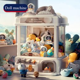 Tools Workshop Doll Machine Kids Coin Operated Play Game Mini Claw Catch Toy Crane Machines Music Children Xmas Gifts Toys 230815