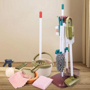 Tools Workshop Kids Cleaning Set Pretend Play Kit Speelgoed schoonmaken Speelgoed cadeau voor peuters Inclusief Bezem Dweil Stofdoek Stoffer Borstels Vod 230626