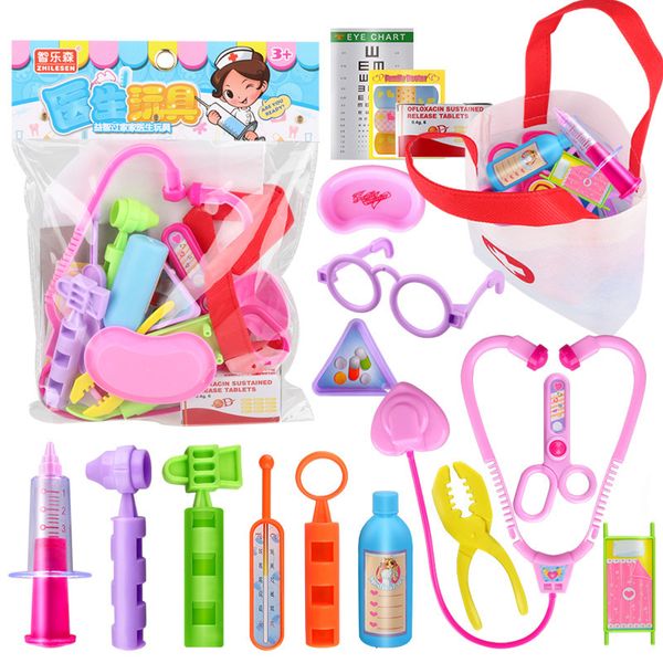 Outils Atelier Enfants Faire semblant de Jouer Jouets Simulation Docteur Hôpital Kit Ensemble Jeu de Rôle Éducatif Apprentissage Cadeaux pour Enfants Filles 230710