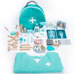 Tools Workshop Kinderen Rollenspel Pretend Speelgoed Houten Pretend Play Doctor Educatief Speelgoed voor Kinderen Simulatie Medicijnkist Set 230617