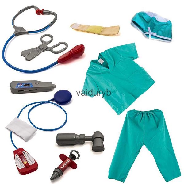 Atelier d'outils vêtements de médecin pour enfants jeu de rôle de maternelle Costumes de Cosplay expérience professionnelle dessin animé médecin infirmière robe outils médicauxvaiduryb