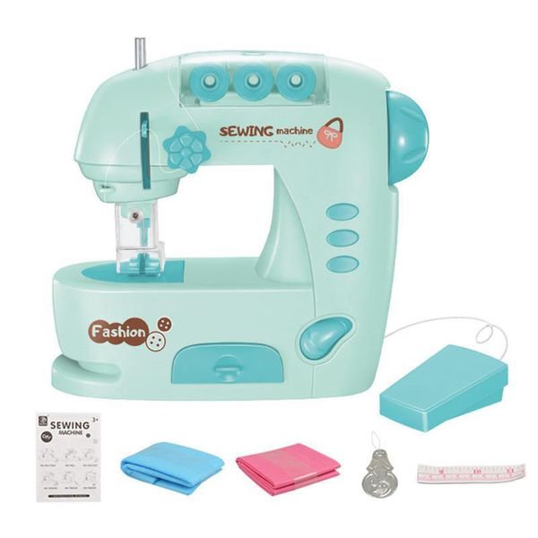 Taller de herramientas Mini máquina de coser portátil de mano puntada coser costura ropa inalámbrica telas máquinas de coser a mano accesorios 230714