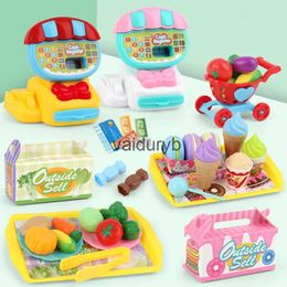 Outils atelier Mini supermarché caisse enregistreuse maison de jeu panier ensemble jouets pour enfantsvaiduryb