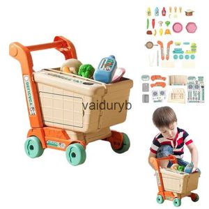 Gereedschap Workshop Nieuwe ldren Speelgoed Kinderen Grote Supermarkt Winkelwagentje Trolley Duwauto Speelgoed Mand Simulatie Fruit Voedsel Fantasiespeelhuis Toyvaiduryb