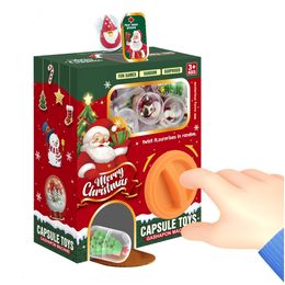 Taller de herramientas X'max Regalo Juguetes de Navidad Máquinas Gashapon con 6 cápsulas aleatorias Máquina de torsión de huevos Caja de cartón Sorpresa ciega 231207