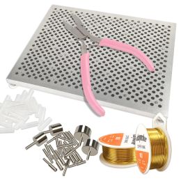 Outils Kit de gabarit de fil Xuqian avec fil de cuivre bijoux et gouttes de gigue à la gigue de coupe pour la fabrication de bijoux et de flexion en fil L0176