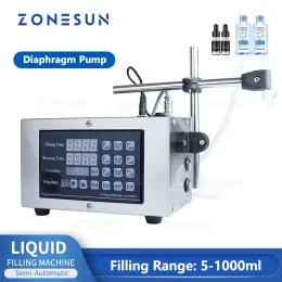 Gereedschap Zonesun Liquid Filler Digitale controle voetschakelaar Semi -uit de waterdrankjes Dranken Juice vulmachine GFK280