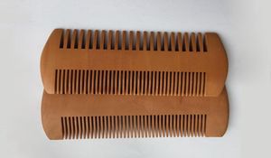 Teste à double face peigne en bois peigne de cheveux en bois Double côtés barbe peigne pour 7920825