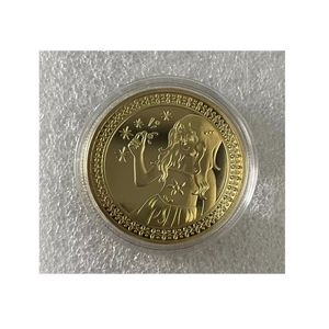 Gift Fairy Collectible Collectible Sier Gold plaqué Souvenir Coin Lucky Creative.cx