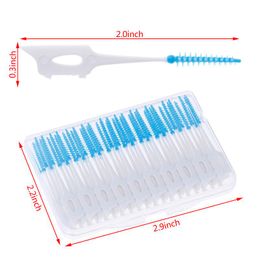 Tête de fil dentaire, hygiène buccale, brosse interdentaire en plastique, cure-dents, brosse de nettoyage des dents