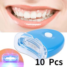Tandenborstel 10 -stcslot tandheelkundige tanden bleken bleken laser ingebouwde 5 leds lichten versnelling licht mini led lamp 230228
