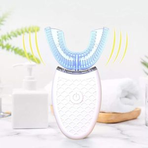 Toothbrush 360 Degrees Soft U Type Tooth Brush Silicon Head Sonic Electric USB Charge Full Automatic Waterproof Teeth Whitening 230627