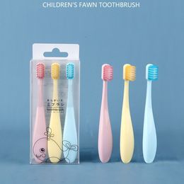 Tandenborstel 3 -dekbed zoete snoepkleur kinderen niet -slip vethandige handgreep kleine kop zacht borstelige kinderen training tandenborstel orale zorg 230517