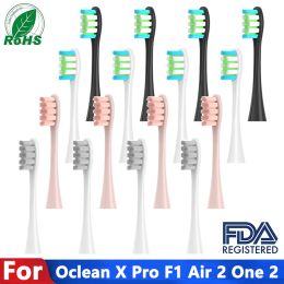 Tandenborstel 4 -stcs vervangende borstelkoppen voor oclean x pro z1 f1 één lucht 2 se p5 sonic elektrische tandenborstelkop duPont zachte borstelspuits