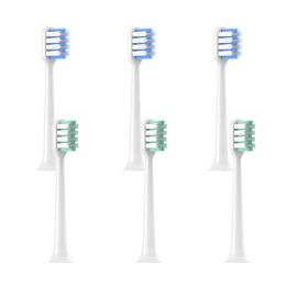 Tandenborstel 6 -pc's vervangen voor Dr. Bei C1 -borstelkoppen Zachte DuPont -borstel Sonic Electric Toothbush Refills Vacuümverpakkingsmondjes