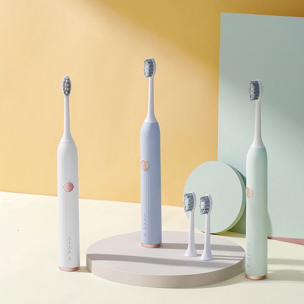 Cepillo de dientes Cepillo de dientes eléctrico para adultos Cerdas suaves ultrasónicas Suspensión magnética Cepillo de dientes eléctrico Juego de regalo para parejas 230824