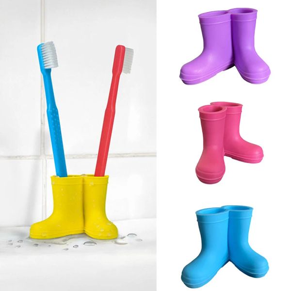 Brosse de dents Boots créatifs Brosseuse de la brosse à dents Silicone Cartoon Stand Rack Brosse à dents Brosse de rangement Brosse à dents Produits de salle de bain Produits