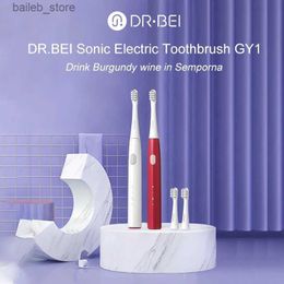 Tandenborstel Dr.Bei voor Mijia Sonic Electric Tooth Borstel Y1 Oplaadbare waterdichte automatische orale reinigingstanden met borstelkoppen Y240419NECINECI