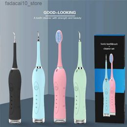 Tandenborstel Elektrische sonische tandenborstel Tandheelkundige tandenreiniger 4 modi Tandheelkundige scaler Calculus Tandsteenverwijderaar Steenverwijdering voor het bleken van tanden Q240202