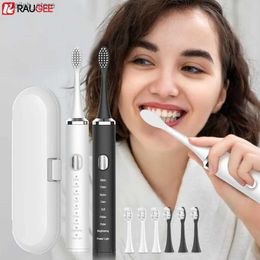 Tandenborstel elektrische tandenborstel ultrasone tandenborstel sonische tandenborstel witte tandenborstel USB -opladen geschikt voor zowel mannen als vrouwen Y240419
