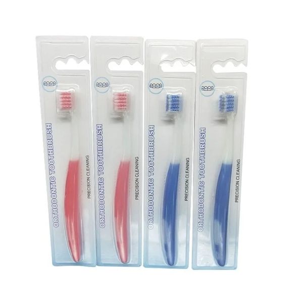 Brosse à dents pour les accolades orthodontiques nettoyage de l'attelle dentaire Nettoyer entre les supports de brossage de dents
