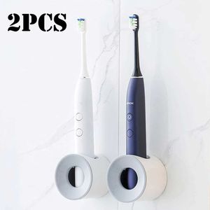 Tandenborstelhouders 2 badkamer accessoires elektrische tandenborstel houder wand gemonteerde tandenborstel houder haak opslag badkamer opslagrek 240426
