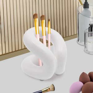 Tandenborstelhouders crème witte keramische beugel moderne tandenborstelbeugel make -up borstel beugel 240426