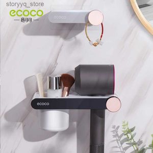 ECOCO mains libres support de sèche-cheveux poinçonnage gratuit pour sèche-cheveux support de Placement salle de bain organisateur support de rangement sèche-linge cintre Q231202