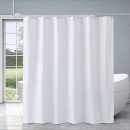 Portes de cepillo de dientes el tela de baño blanca cortina de ducha impermeable pesada 72 "W x72" H 230809