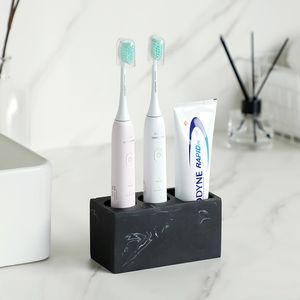 Toothbrush Holders Electric Toothbrush Holder Black Bathroom Organizer Tooth Brush Holder Toothbrush Bathroom Tool Toothpaste Storage Rack White 230918