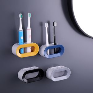 Porte-brosse à dents électrique porte-brosse à dents Double trou mur brosse à dents organisateur brosse à dents support Oral B porte-brosse accessoires de salle de bain 230921