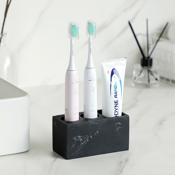 Porte-brosse à dents électrique porte-brosse à dents noir organisateur de salle de bain porte-brosse à dents brosse à dents outil de salle de bain support de rangement de dentifrice blanc 230918