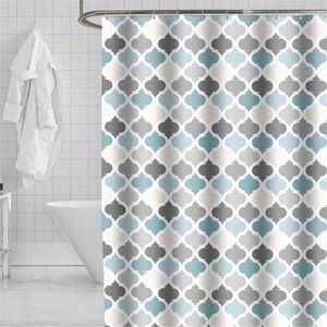 Soportes para cepillos de dientes Cortina de ducha de baño grande y ancha Cortinas impermeables Cubierta de baño de baño de poliéster con 12 ganchos 230809