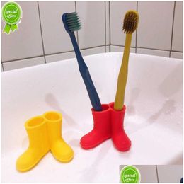 Supports de brosse à dents nouveaux mini-bottes de pluie support 45 mm Brouste à dents support de support de salle de bain élastique Bouchage d'outils de rangement