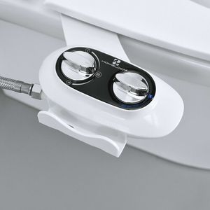 Tandenborstelhouders Niet-elektrisch Bidet Zoetwatersproeiset Toiletbrilbevestiging met dubbel mondstuk 230915