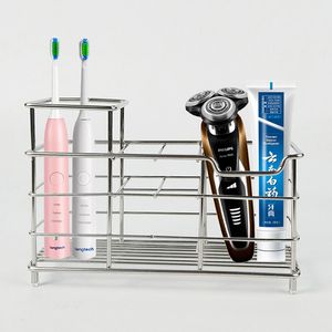 Porte-brosse à dents porte-brosse à dents en acier inoxydable brosse à dents électrique support étagère dentifrice support de rangement salle de bain accessoires organisateur 230613