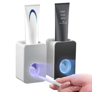 Tandenborstelhouders wandmontage automatische tandpasta squeezer dispenser self -adhesive stofdichte badkameraccessoires set 230308