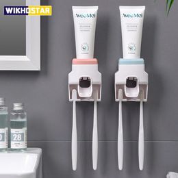 Tandenborstelhouders WIKHOSTAR Creative Lui Automatische Tandpasta Dispenser Squeezer Houder Badkamer Accessoires Opbergrek 231123