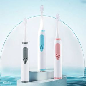 Tandenborstel Jianpai Sonic Elektrisch voor Mannen en Vrouwen Volwassen Huishouden Niet Oplaadbaar Zacht Haar IPX6 Waterdicht 231006