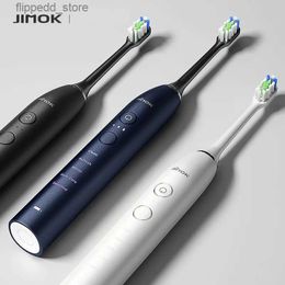 Brosse à dents JIMOK K2-4 Brosse à dents électrique Puissante Ultra sonique Électrique USB Rechargeable Adulte Technologie de blanchiment Brossage Q231117