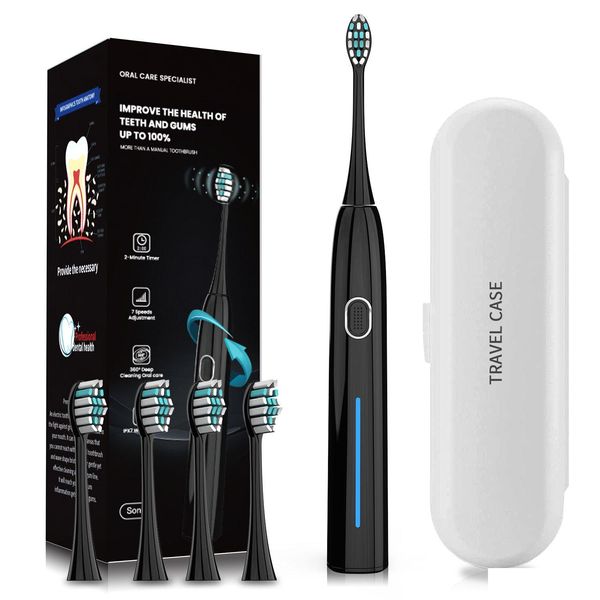 Brosse à dents électrique Maglev Sonic à poils souples, rechargeable par USB, livraison directe, santé et beauté buccale, Dhcrb