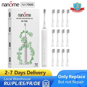 Toothbrush Nandme Electric Toothbrush Ultrasonic NX7000 IPX7 Waterproof Smart Toothbrush 365 Days Strong Endurance 15x Cleaning Mode 231009