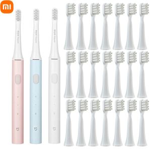 Tandenborstel Nieuwe Xiaomi Mijia Elektrische tandenborstel T100 Smart Sonic Brush Ultrasone bleken Tanden Vibrator Draadloze orale hygiëne Cleaner