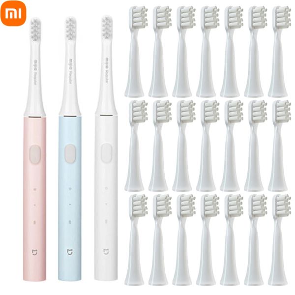 Cepillo de dientes New Xiaomi Mijia Electric Doothship T100 Smart Sonic Cepillo ultrasónico Dientes de blanqueamiento Vibrador inalámbrico Higiene oral
