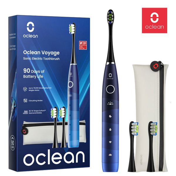 Cepillo de dientes Oclean Voyage Sonic Cepillo de dientes eléctrico Kit de cepillo de dientes de viaje Recargable Automático Ultrasónico IPX7 Ultrasonido Blanqueador dental 230609