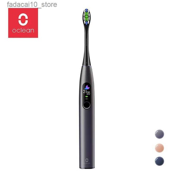 Brosse à dents Oclean X Pro ensemble de brosse à dents électrique intelligente Soundwave IPX7 blanc brosse à dents automatique Rechargeable Q240202