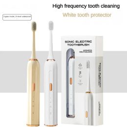 Tandenborstel orale reiniging sonische elektrische tandenborstel met reiskast tand bleken bleken automatisch IPX6 waterdichte duPont zachte borstel borstel